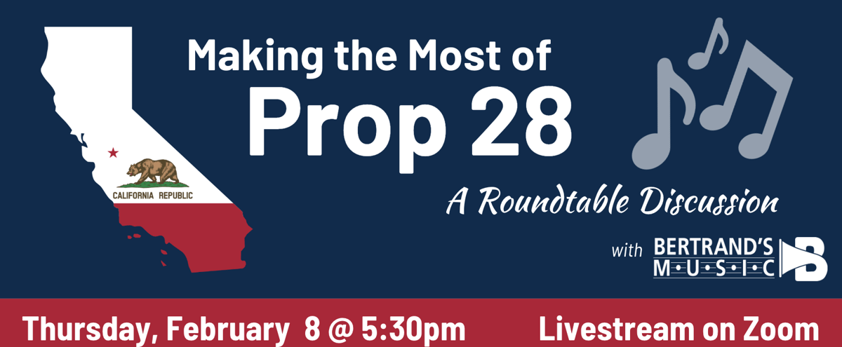 Prop 28 roundtable February 8th